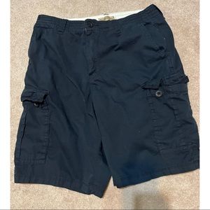 black mens cargo shorts